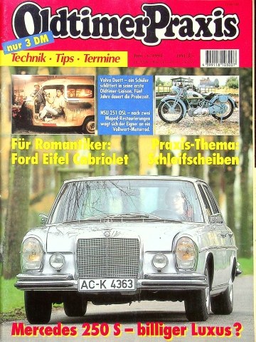 Deckblatt Oldtimer Praxis (06/1994)